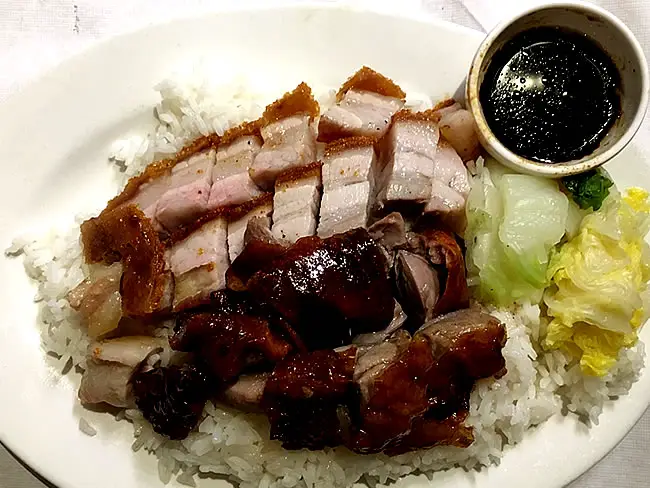 Pork and Duck on Rice